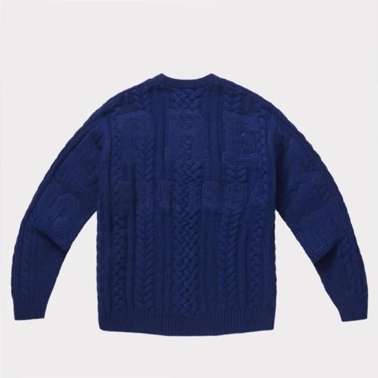 Supreme シュプリーム 2023AW Applique Cable Knit Sweater アップリケ