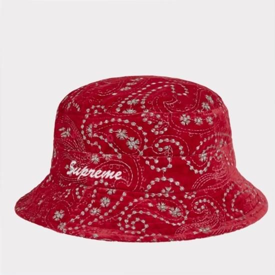 Supreme シュプリーム 2023AW Velvet Paisley Boonie ベルベット 