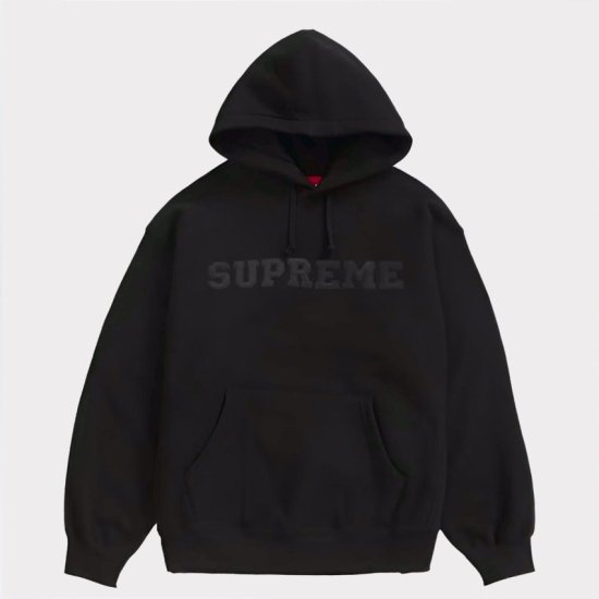 Supreme 2024SS Collegiate Hooded Sweatshirt | カレジエイトフードパーカー | ブラック 黒 -  Supreme(シュプリーム)オンライン通販専門店 Be-Supremer