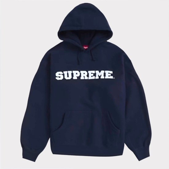 Supreme 2024SS Collegiate Hooded Sweatshirt | カレジエイトフードパーカー | ネイビー -  Supreme(シュプリーム)オンライン通販専門店 Be-Supremer