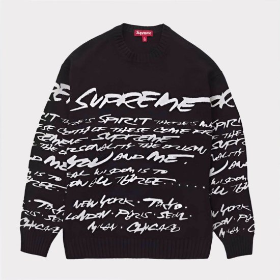 どうぞよろしくお願いいたします新品未使用 Supreme Futura Sweater ブラック