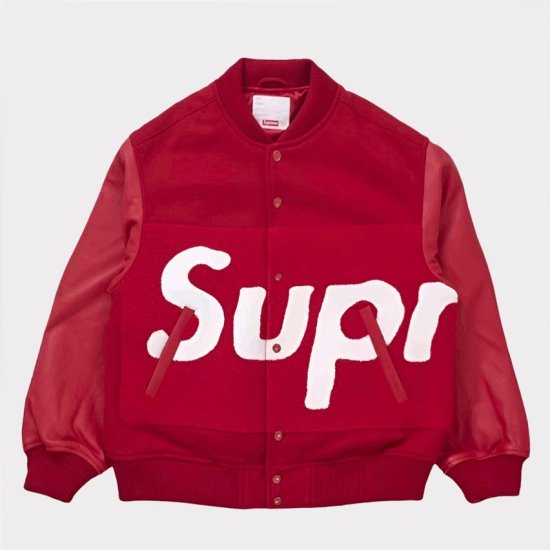 Supreme 2024SS Big Logo Chenille Varsity Jacket | ビッグロゴシュニールバーシティジャケット レッド  - Supreme(シュプリーム)オンライン通販専門店 Be-Supremer