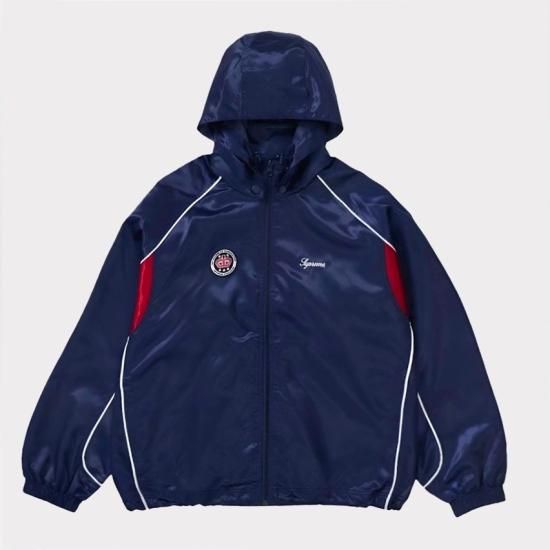 supremeSupreme Satin Hooded Track Jacket