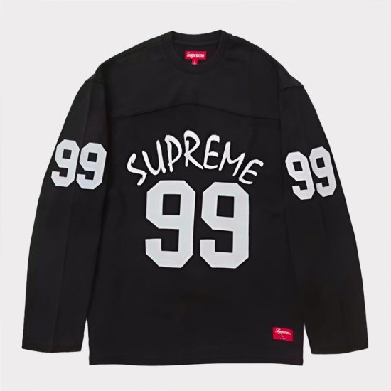 Supreme 2024SS 99 L/S Football Top | 99ロングスリーブフットボールトップTシャツ | ブラック 黒 -  Supreme(シュプリーム)オンライン通販専門店 Be-Supremer