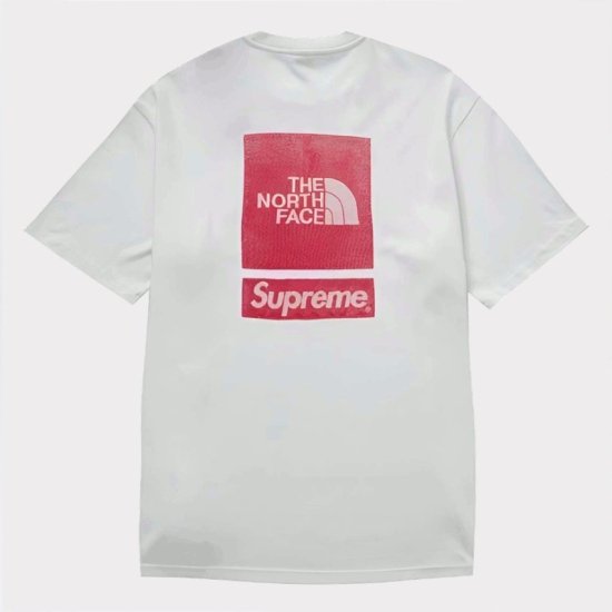Supreme × THE NORTH FACE Tシャツ ホワイト 白 夏ラーメンマンJrアパレル