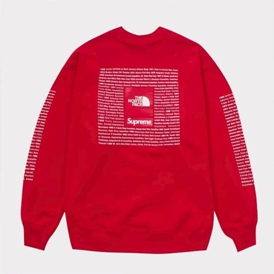 Supreme 2024SS The North Face Crewneck | レッドカラーの ...