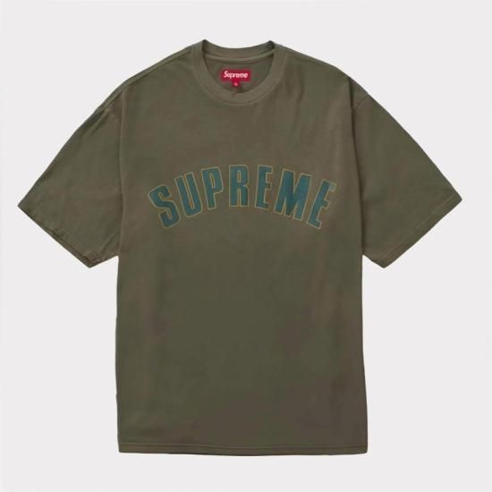 supSupreme Cracked Arc S/S Top オレンジ　L　アーチロゴ