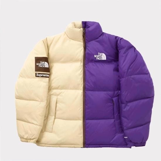 シュプSupreme The North Face Split Nuptse Sサイズ - ジャケット