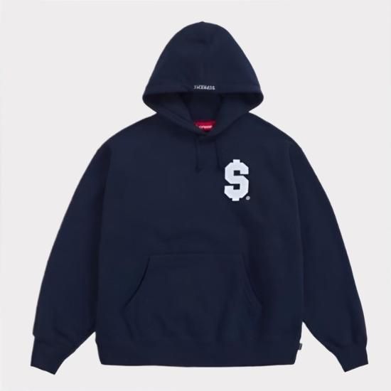 優supreme出品一覧supreme $ Hooded Sweatshirt ドル フーディー 黒