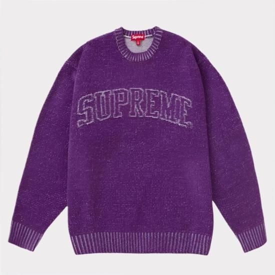 24時間以内に発送できますSupreme Contrast Arc Sweater \