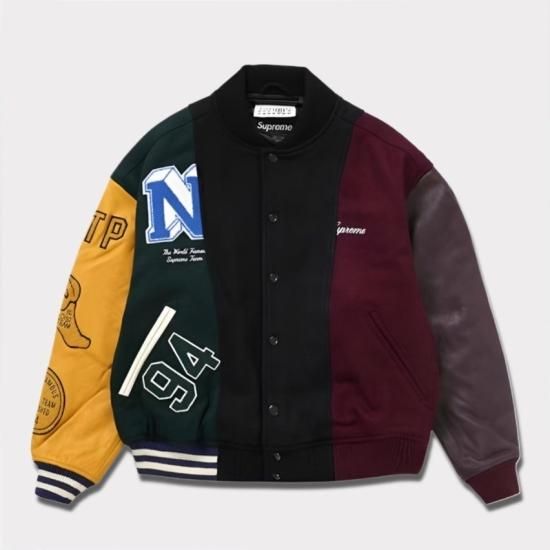 Supreme | MM6 Maison Margiela Split Varsity Jacket - Supreme ...