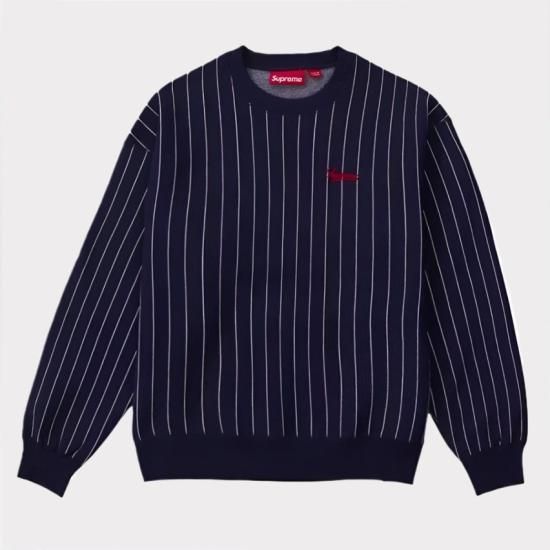 Supreme | 2024SS Pinstripe Crewneck - Supreme(シュプリーム)オンライン通販専門店 Be-Supremer