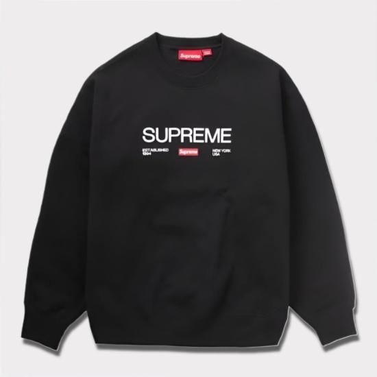 Supreme | Small Box Raglan Crewneck | ブラック - Supreme ...