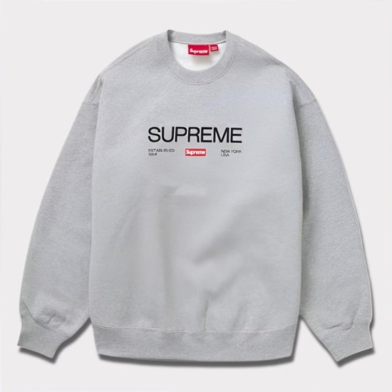 Supreme | 2024SS エスタブリッシュクルーネック | ヘザーグレー ...