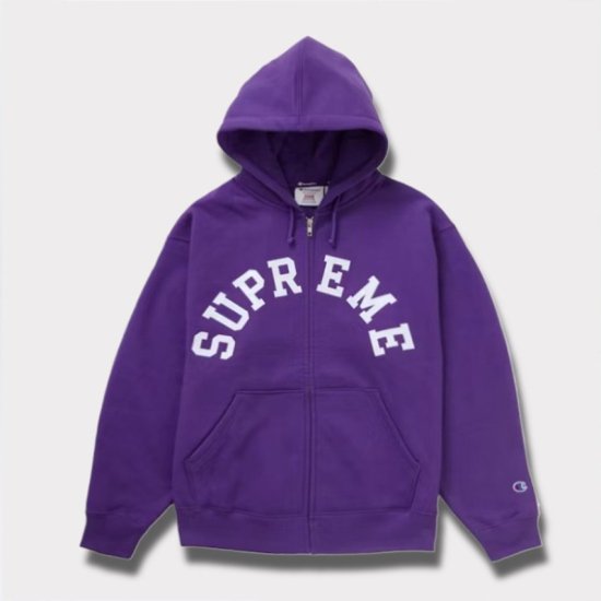Supreme 2024SS Champion Zip Up Hooded Sweatshirt | パープル 紫 -  Supreme(シュプリーム)オンライン通販専門店 Be-Supremer