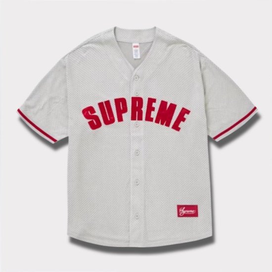 Supreme 2024SS Ultrasuede Mesh Baseball Jersey | Gray -  Supreme(シュプリーム)オンライン通販専門店 Be-Supremer