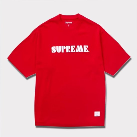 Supreme 2024SS Stencil Embroidered Tee | Red - Supreme(シュプリーム)オンライン通販専門店  Be-Supremer