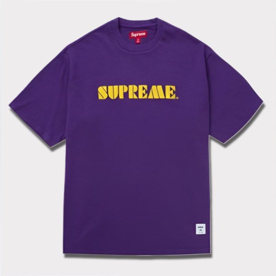 Supreme | 2024SS Stencil Embroidered S/S Top Tee | パープル 紫 ...