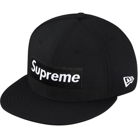 黒7-1/2 18fw supreme newera cap