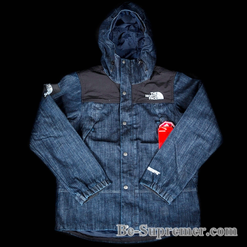 Supreme North Face Denim Dot Shot Jacket