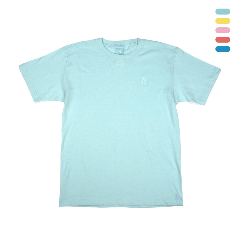 Color Embroidery Tee | カラーワンポイント刺繍Tシャツ