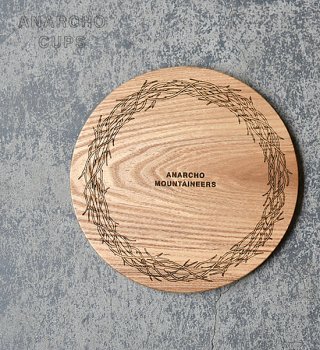 【Anarcho Cups】アナルコカップ Wood Lid (for Plate)