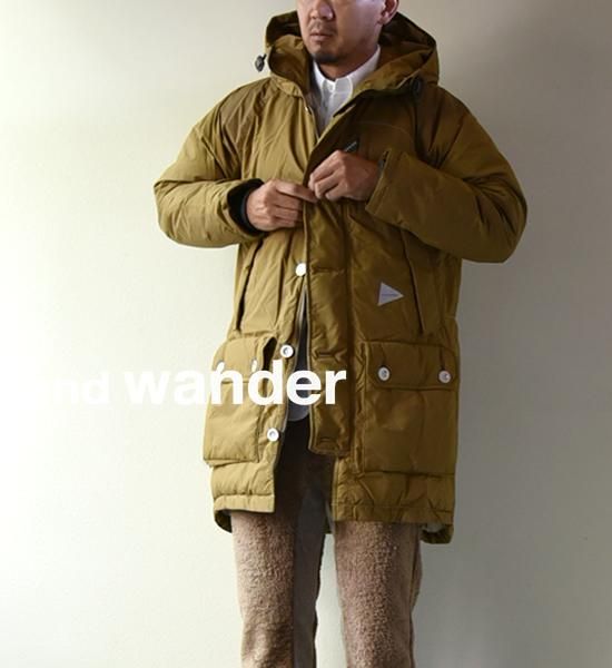 and wander アンドワンダー tough down coat yosemite ヨセミテ