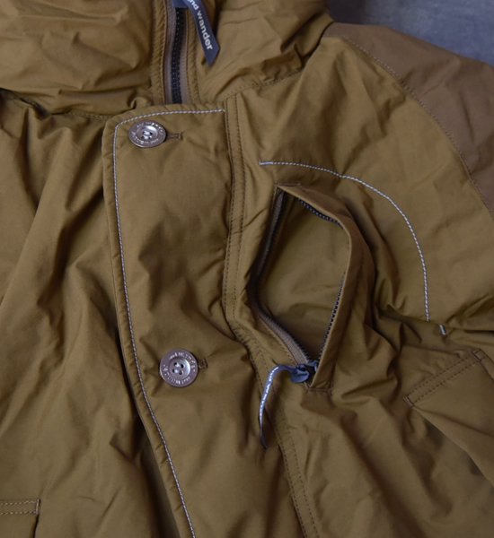 and wander　アンドワンダー　tough down coat　yosemite　ヨセミテ　通販　販売 -  機能的で洗練された素晴らしい道具を提案する奈良県橿原市のセレクトショップYosemite