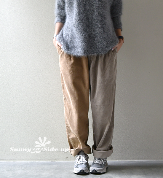Sunny side up サニーサイドアップ Remake 2 For 1 Codyroy Trousers