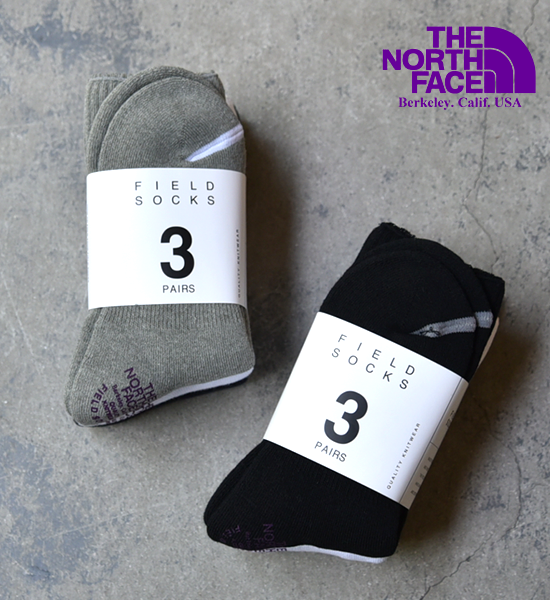 THE NORTH FACE PURPLE LABELۥΡեѡץ졼٥ Field Socks 3P 