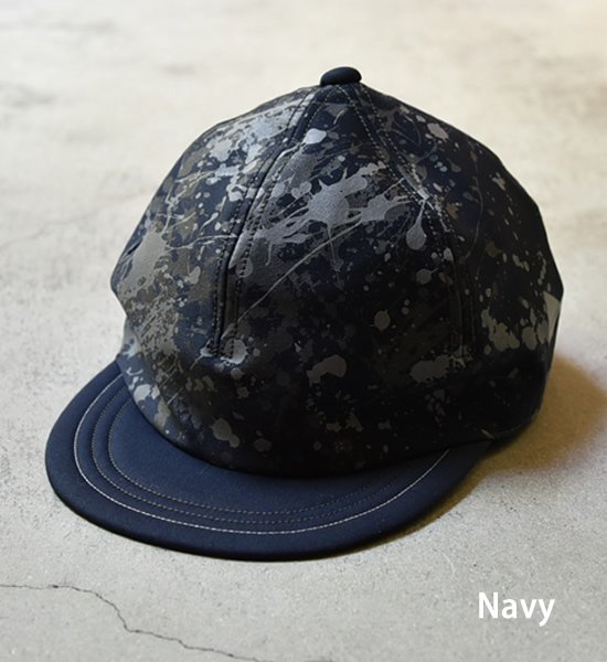 and wander アンドワンダー splatter print CORDURA dry chino cap