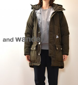 ★30%off 【and wander】アンドワンダー women's tough down coat 