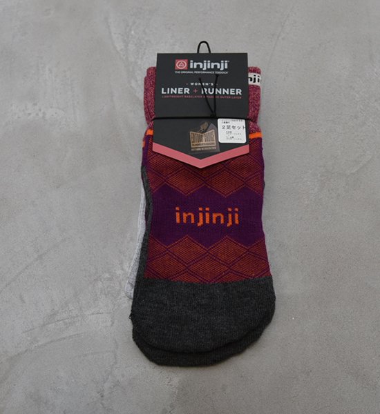 injinji インジンジ Liner＋Runner Mini Crew Yosemite ヨセミテ 通販