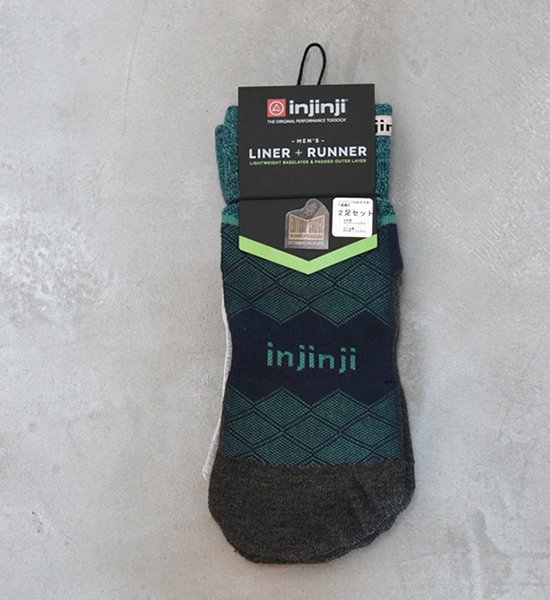 injinji インジンジ Liner＋Runner Mini Crew Yosemite ヨセミテ 通販