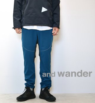 【and wander】アンドワンダー men's tech pants 
