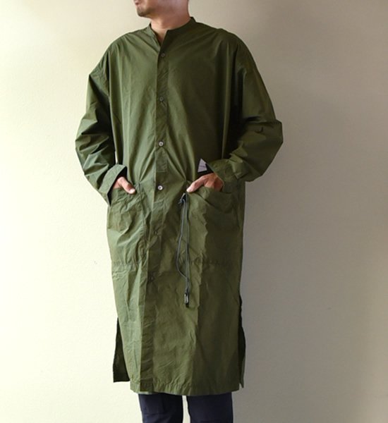 and wander アンドワンダー CORDURA typewriter long shirt Yosemite