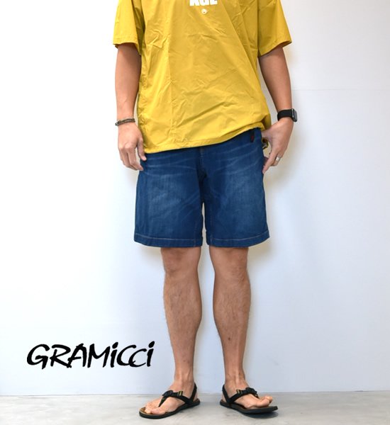 ★30%off【GRAMICCI】グラミチ men's Denim ST-Shorts ”Dark Used”