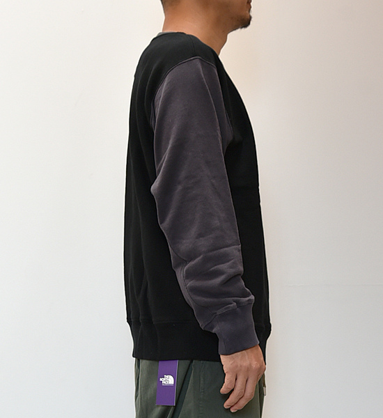 THE NORTH FACE PURPLE LABEL　ノースフェイスパープルレーベル　Crew Neck Panel Sweat　Yosemite　 ヨセミテ　通販　販売 - 機能的で洗練された素晴らしい道具を提案する奈良県橿原市のセレクトショップYosemite