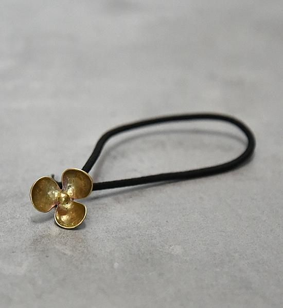 じゃらじゃら ヘアゴム モーブフラワー♡