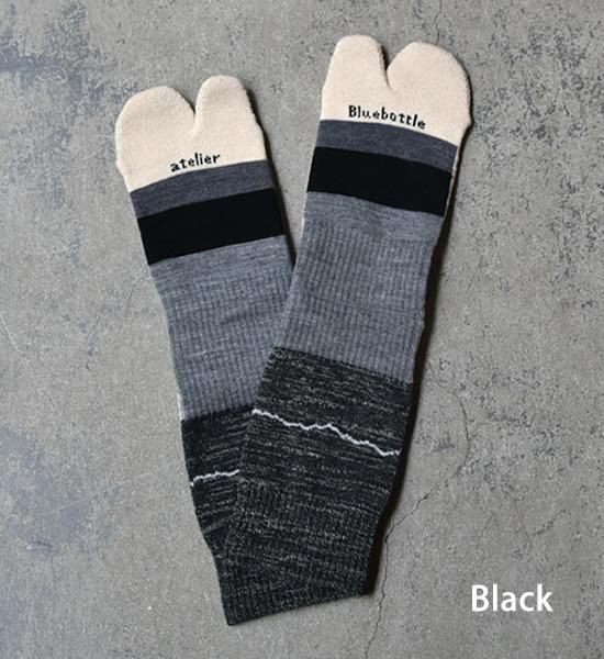 atelier Blue bottle アトリエブルーボトル Hiker's Socks Striped 