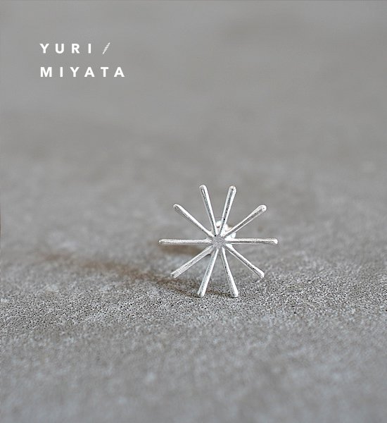 【YURI/MIYATA】ミヤタ ユリ Pierce Leaf / Line S Silver 