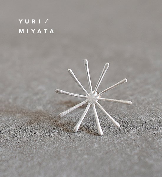 YURI/MIYATA ミヤタ ユリ Pierce Leaf /Line L silver ピアス Yosemite