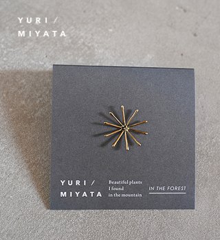 【YURI/MIYATA】ミヤタ ユリ Brooch Leaf / Line 