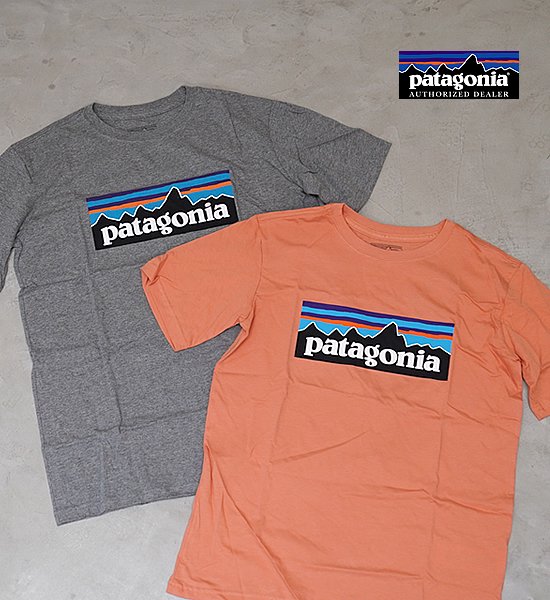 patagonia パタゴニア Boys' P-6 Logo Organic T-Shirt Yosemite