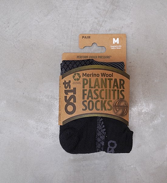 OS1stۥե FS4 Merino Plantar Fasciitis Compression Socks No Show 