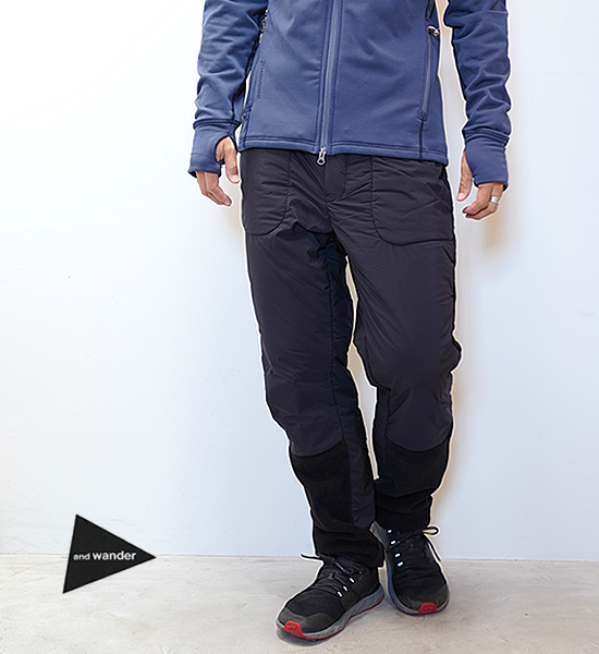 【今週末まで値下げ中】and wander / top fleece pants中綿POLYESTE