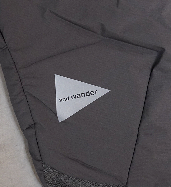 and wander アンドワンダー top fleece pants Yosemite 通販 販売