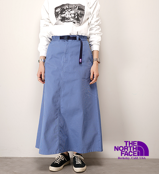 新品  ノースフェイスパープルレーベル  Twill Field Skirtロングスカート