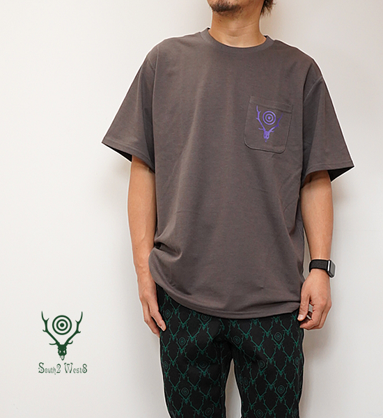 South2 West8 サウスツーウエストエイト S/S Round Pocket Tee-Circle Horn Yosemite ヨセミテ 通販 販売 South2 West8 Round Pocket Tee 22ss