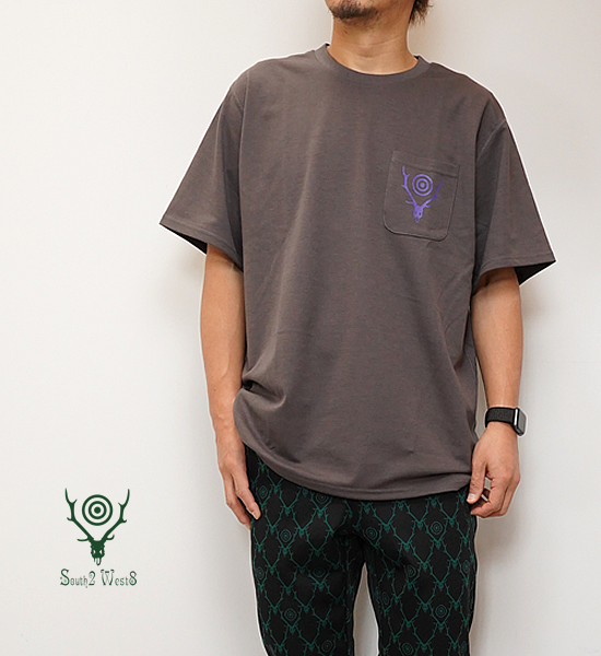 South2 West8ۥġȥ S/S Round Pocket Tee-Circle Horn 